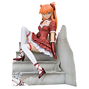 Evangelion Asuka Langley Crimson Dress Statue